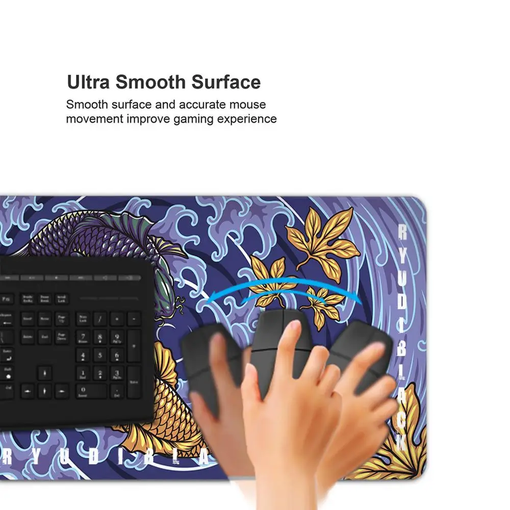 Alfombrilla de ratón Beast Art, accesorios de goma para juegos, alfombrilla de ratón para Gamer XXL, borde de bloqueo, alfombrilla grande para teclado, alfombrilla de escritorio para ordenador, alfombrilla grande para ratón - imagen 4