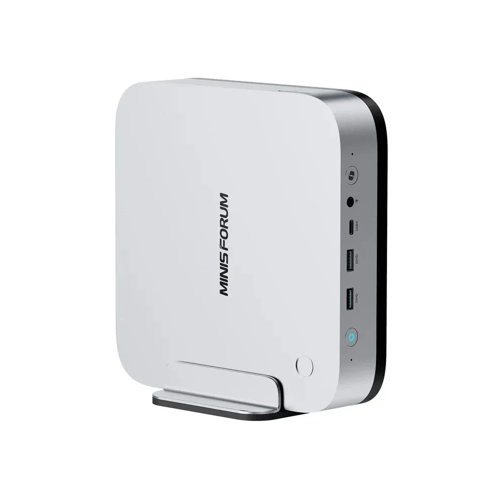 MINISFORUM AI X1 Pro AMD AI 9 HX 370 ordenador AI con huella dactilar 128GB 4TB WiFi7 BT5.4 incorporado 135W OCulink almacenamiento en masa Mini PC - imagen 2