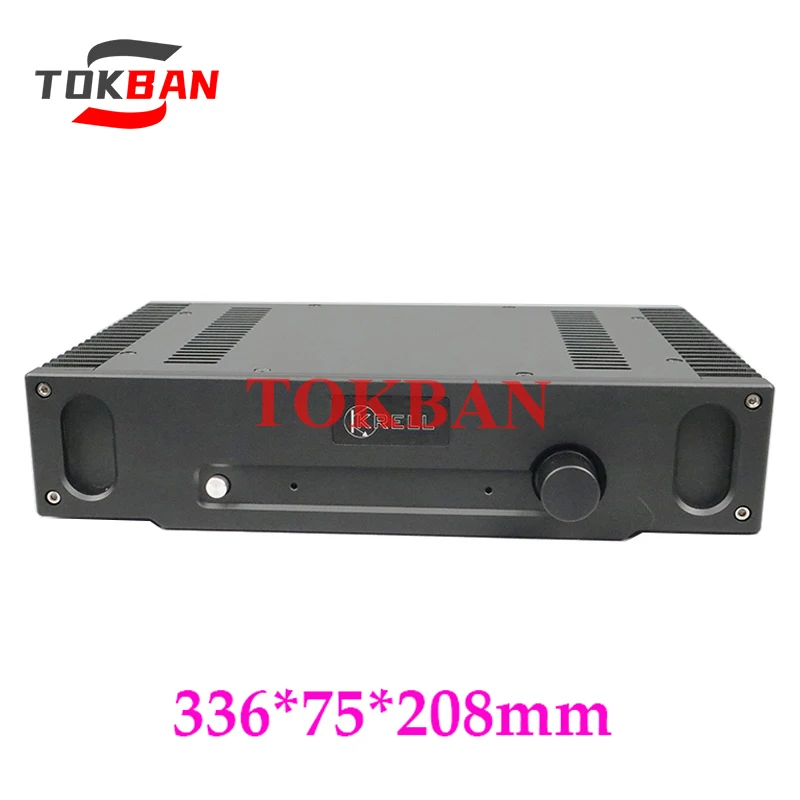Tokban Audio-carcasa de aluminio para amplificador de potencia, carcasa para caja de Audio, Clase A, DIy, 1969, 336x75x208mm
