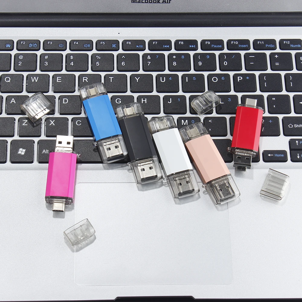 Unidad Flash USB 3,0 de alta velocidad TYPE-C Pen Drive 64GB 32GB 3 en 1 Memory Stick OTG memoria USB creativa para teléfono/portátil U Disk - imagen 4