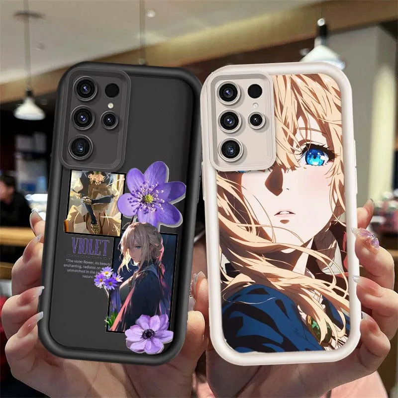 Violet Evergarden para Samsung Galaxy S25 S24 S23 S22 S21 S20 Ultra Plus FE 5G Eye Ladder funda de teléfono - imagen 2