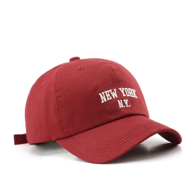 Gorra de béisbol de algodón para hombre y mujer, gorro con bordado de Nueva YORK, informal, Snapback, de verano, Unisex - imagen 4