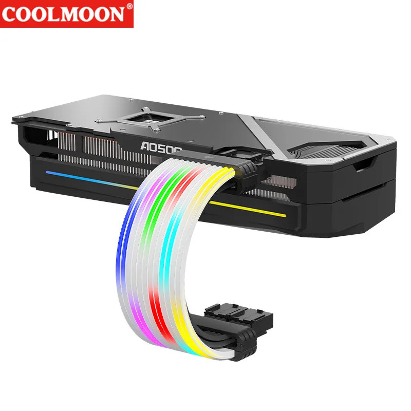 COOLMOON Meteor Light ARGB – Cable extensión neón ordenador 24PIN 16P