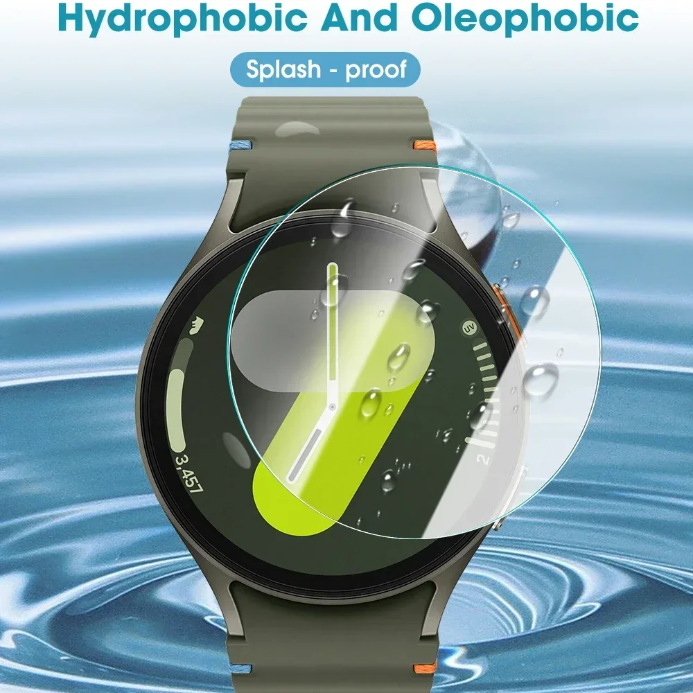 1/3/5 Uds protectores de pantalla de vidrio templado para Samsung Galaxy Watch 7 6 5 4 44mm 40mm dureza 9H películas para relojes de fácil instalación - imagen 4
