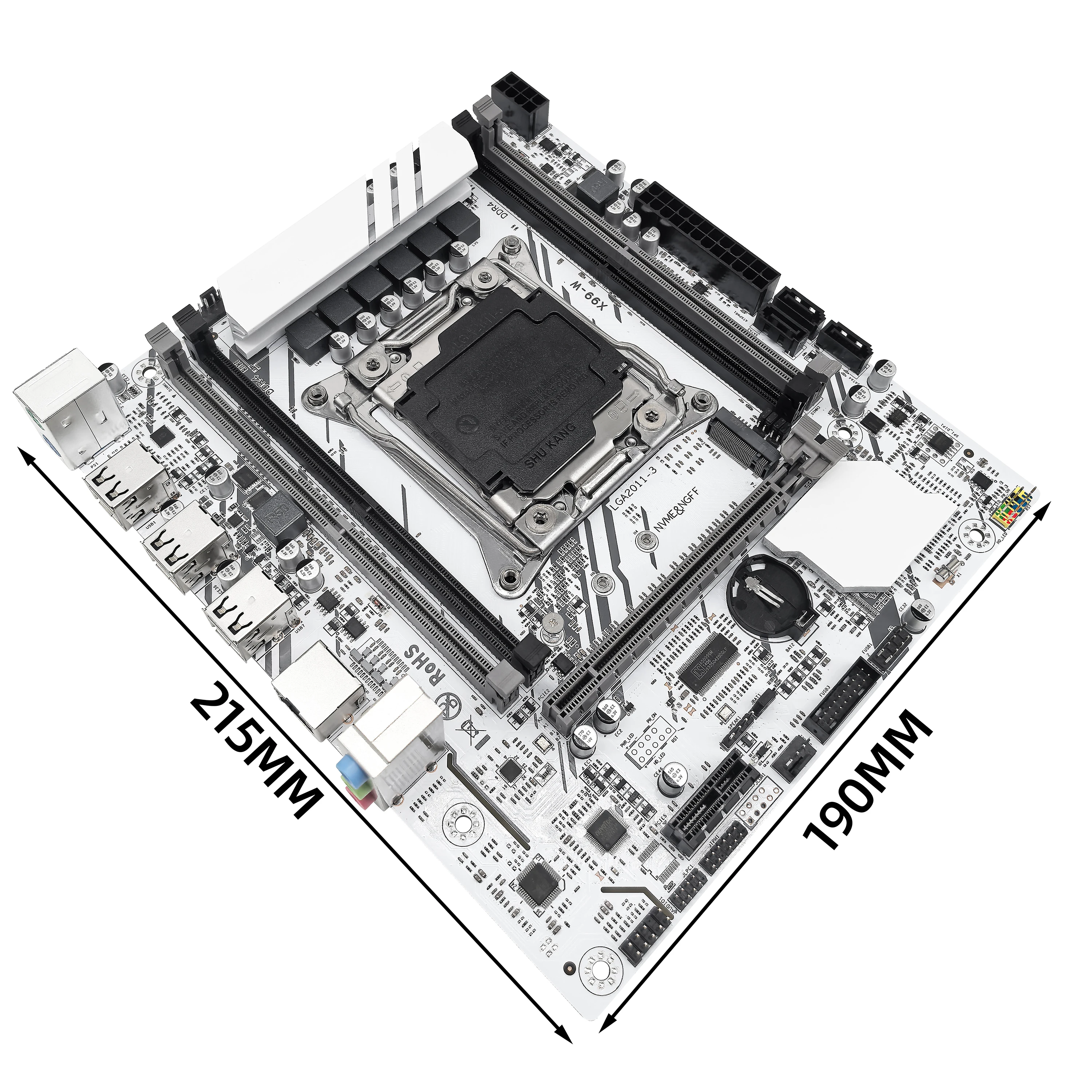 Juego de placa base ZSUS X99 con LGA2011-3 Xeon E5 2670 V3 CPU DDR4 16GB (1*16GB) 2133MHZ memoria RAM NVME M.2 SATA - imagen 3