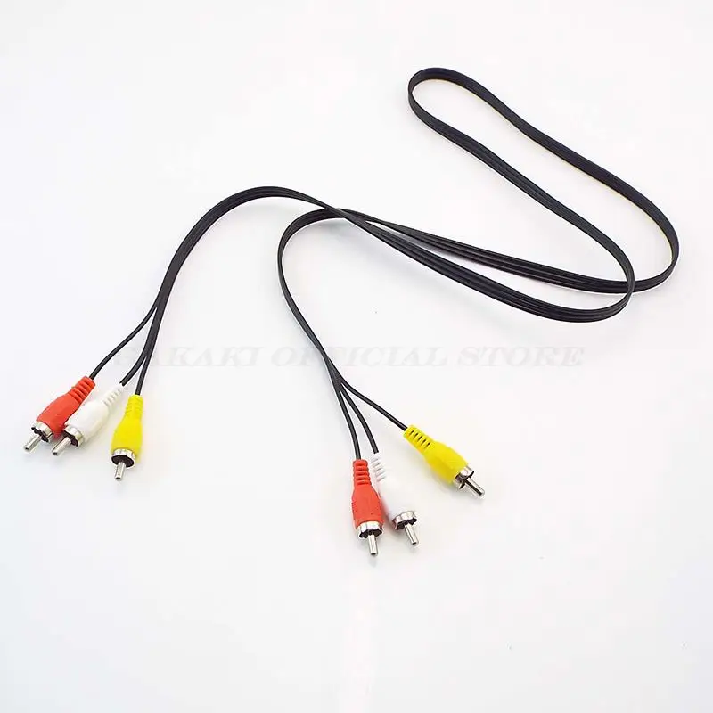 3 RCA macho a 3 RCA macho conector compuesto AV Cable Audio Video Cable
