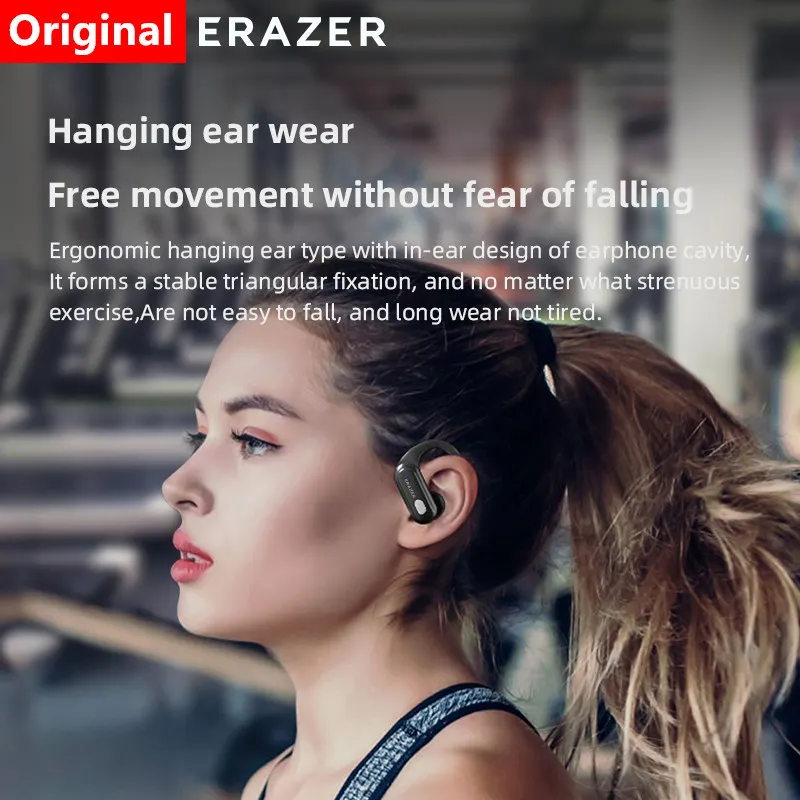 ERAZER XT60 PRO auriculares inalámbricos auriculares deportivos Bluetooth 5,3 auriculares impermeables reducción de ruido sonido estéreo HiFi - imagen 2