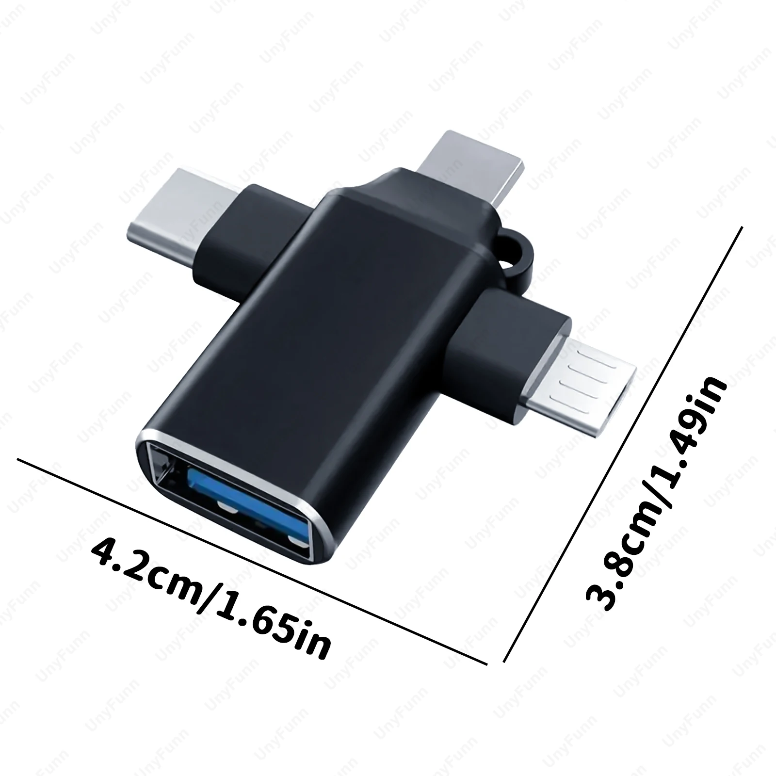 Adaptador OTG 3 en 1 para iPhone, adaptador Micro Lighning tipo C, convertidor adaptador de cámara USB 3,0 para unidad Flash USB Xiaomi Huawei - imagen 5