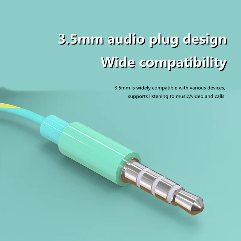 Auriculares con cable de 3,5mm con graves, auriculares estéreo, auriculares deportivos para música y juegos con micrófono para Xiaomi, IPhone, Huawei y Samsung - imagen 4