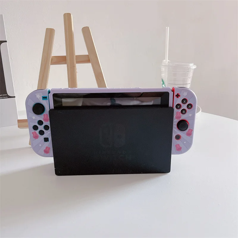 Funda protectora Para Nintendo Switch NS, funda protectora de dibujos animados Sanrio Kuromi Para Nintendo Oled, protectores de carcasa blanda Para - imagen 2