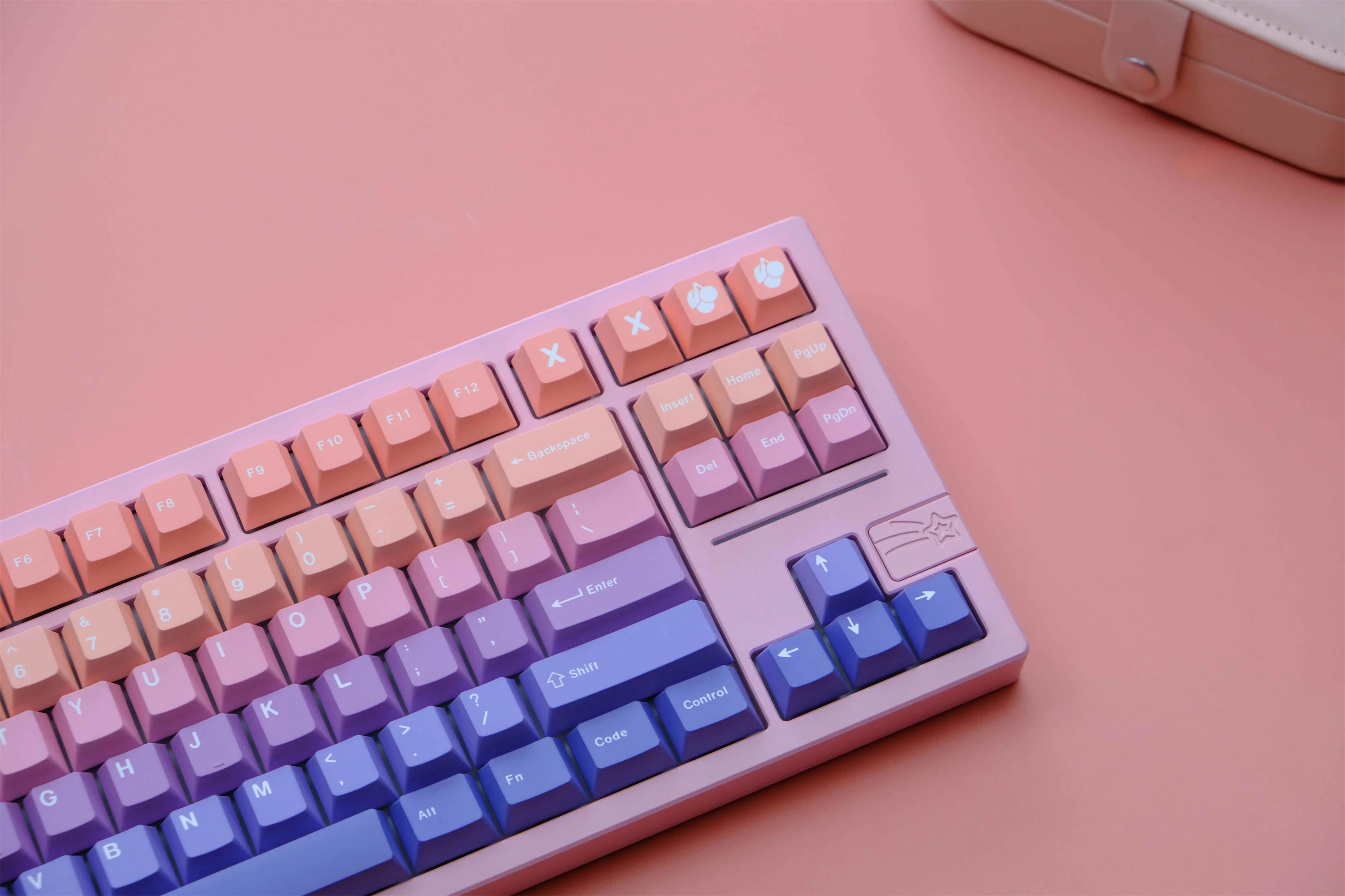 Dreamland-teclas PBT con gradiente, accesorio con 147 teclas, perfil de cereza, DYE-SUB personalizado para teclado mecánico - imagen 3