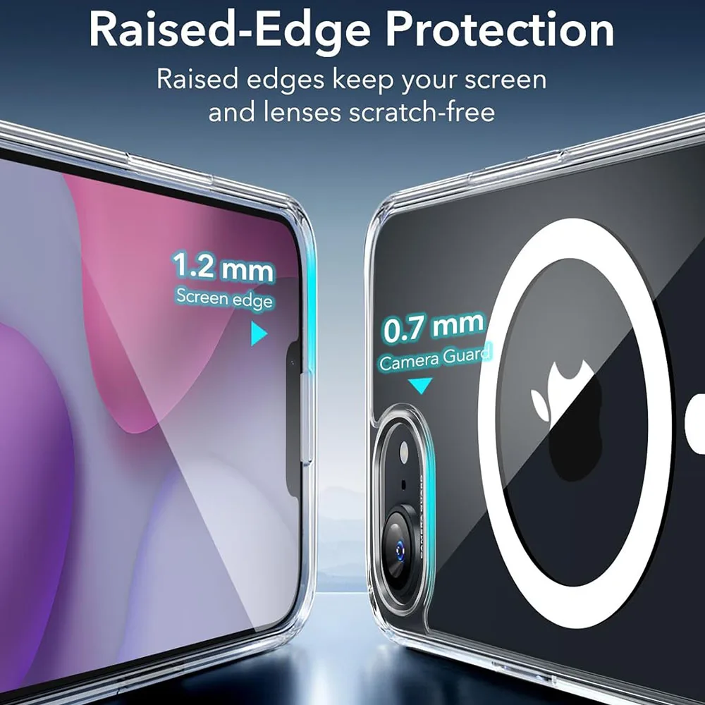 Para iphone 16e Funda de carga inalámbrica Magsafe magnética transparente para iPhone 16e PC Fundas de cubierta dura - imagen 2