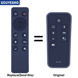 Nuevo RC-1187 ​ Reemplace el control remoto para Denon Soundbase DHT-T100 DHT-T110 DHT-S514