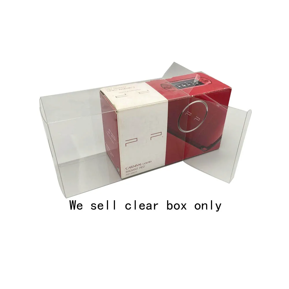 Cubierta transparente de PET para consola de juegos PSP3000, versión japonesa, caja de presentación de almacenamiento, estuche colector