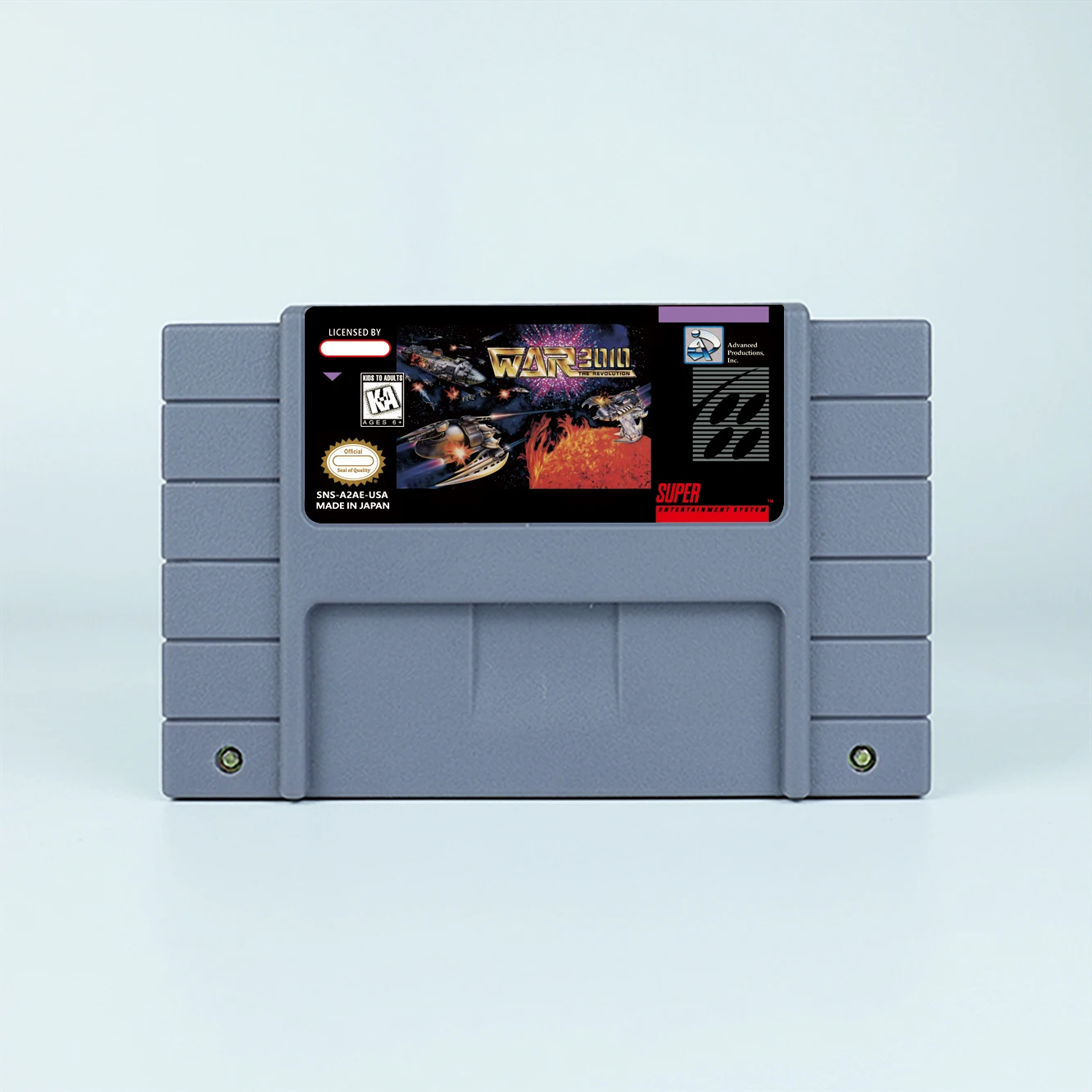 War 3010-juego de acción The Revolution para tarjeta de juego SNES de 16 bits para consola de videojuegos SNES versión NTSC de EE. UU.