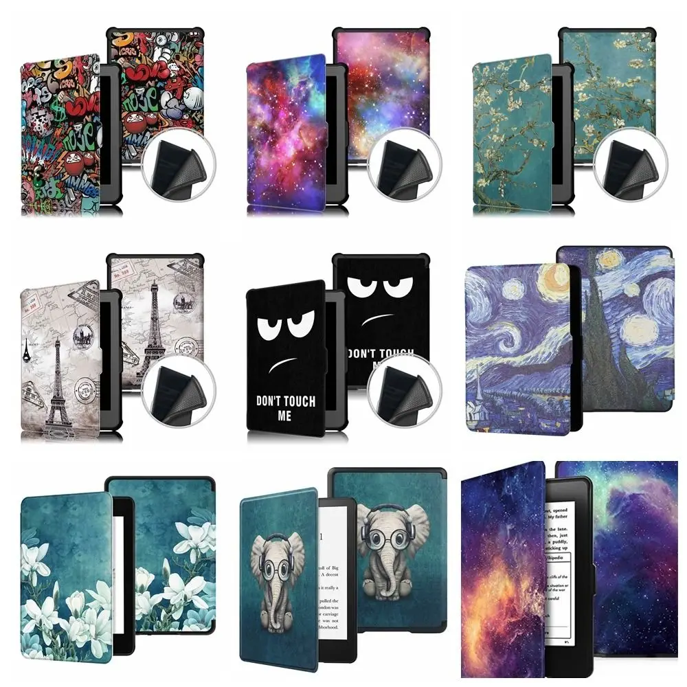 Funda tipo libro inteligente KoBo Clara HD 2018, Funda para lector de libros electrónicos de 6 pulgadas, Funda protectora a prueba de golpes, encendido/apagado automático