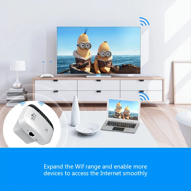 Repetidor WIFI inalámbrico de 300Mbps extensor Wifi remoto amplificador WiFi 802.11N amplificador repetidor WiFi Reapeter Wi Fi - imagen 4