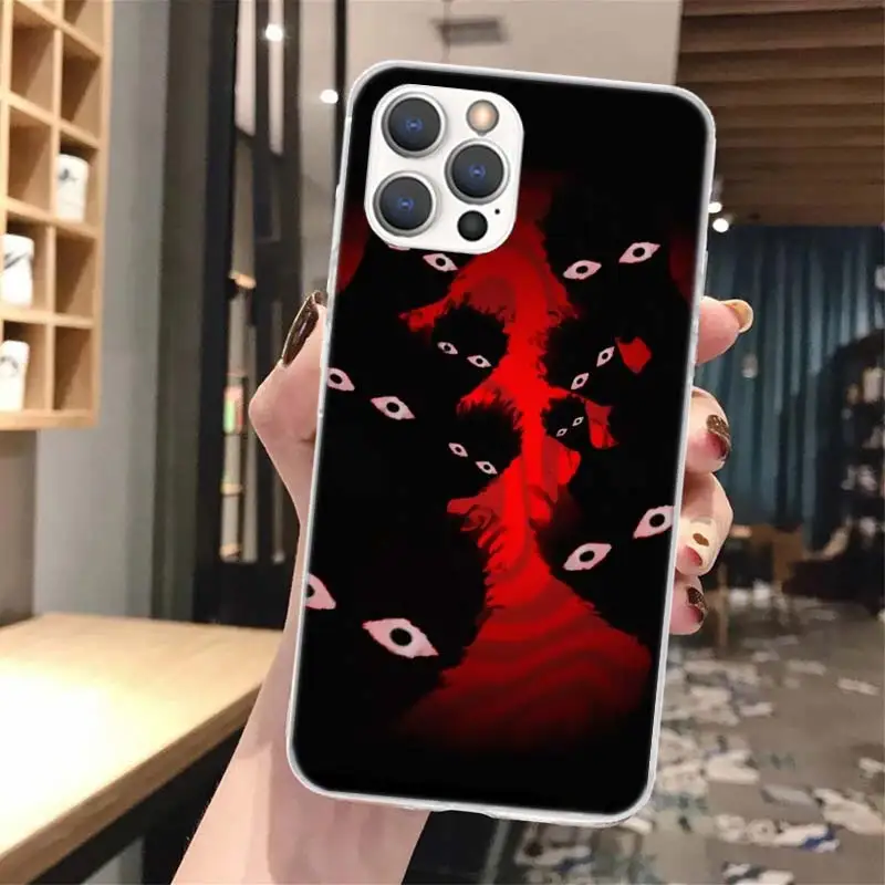 Funda de teléfono de silicona con ojos y cara aterradora para iPhone 17 16E 15 Pro Max 14 Plus 11 13 Mini 12 7 8 SE Air 17Pro, carcasa 17 16 16E - imagen 3