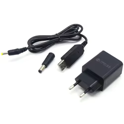 Cable adaptador de corriente USB + cargador QC3.0 para enrutador WiFi tira de LED voltaje ajustable 5V-12V paso 0,2 V 7,2 V 7,4 V 8V 8,4 V 9V 11V