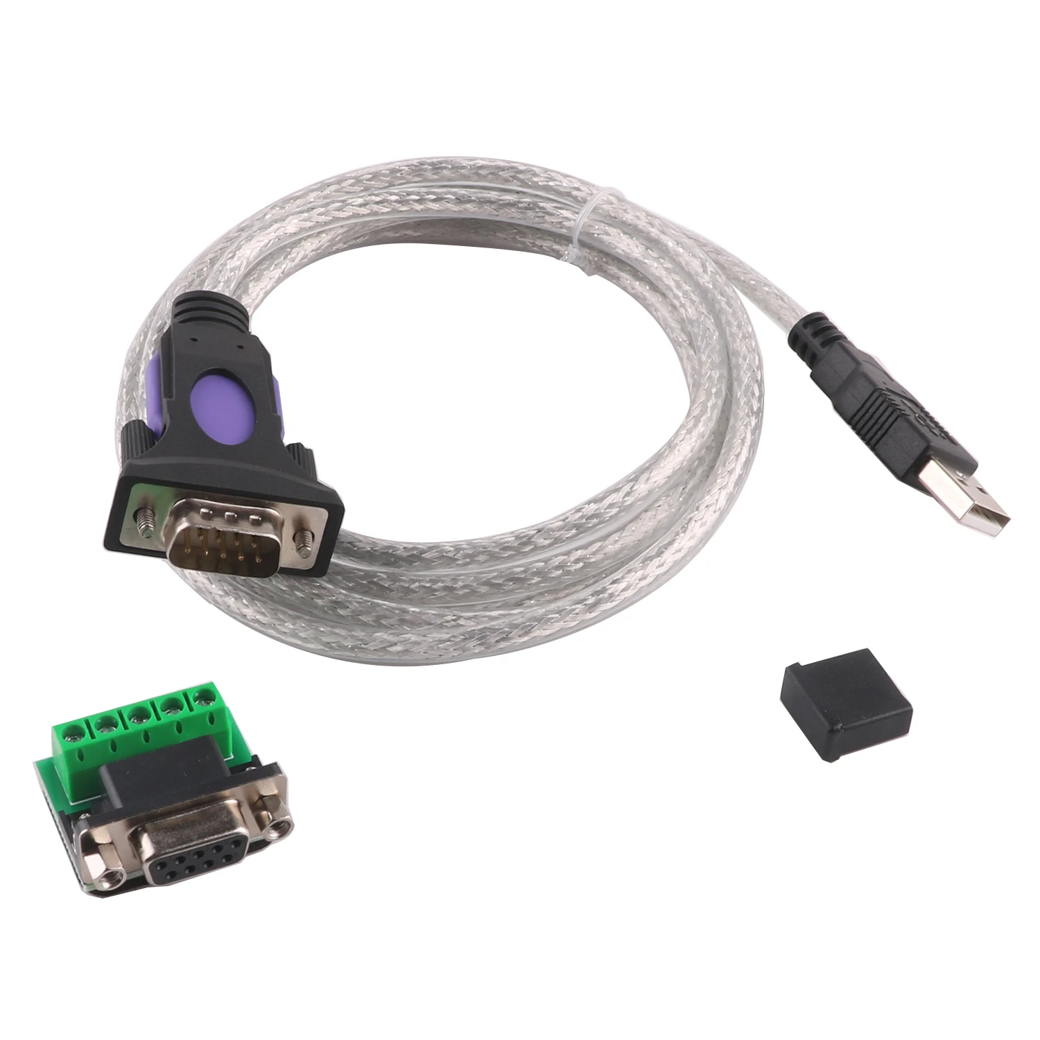 Adaptador FTDI FT232RL USB a DB9 macho hembra RS485, CABLE de programación - imagen 4