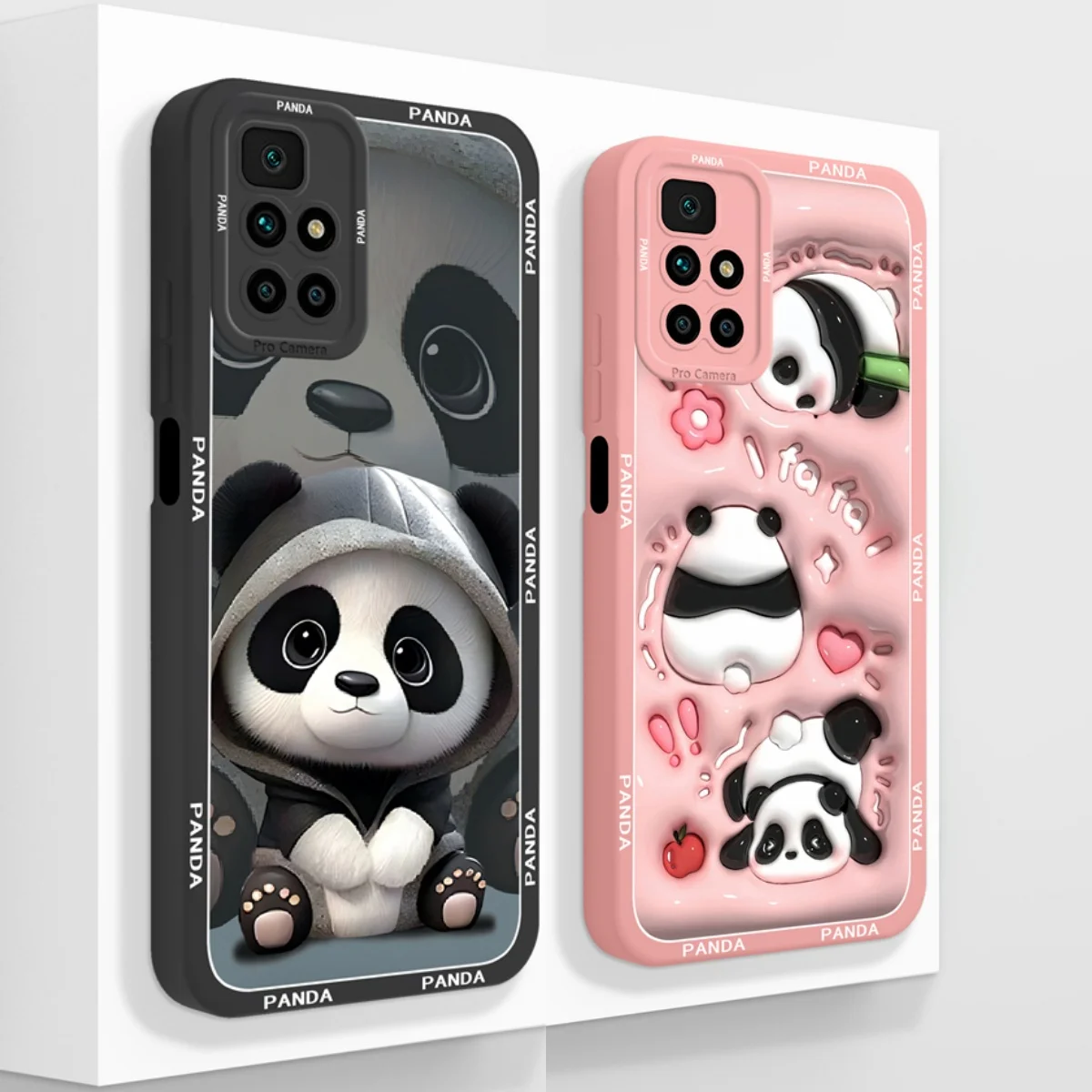 Funda bonita para Redmi 10 4G 5G Panda Funda Fundas de teléfono de silicona líquida suave para Xiaomi Redmi10 Xiomi Funda trasera de protección completa