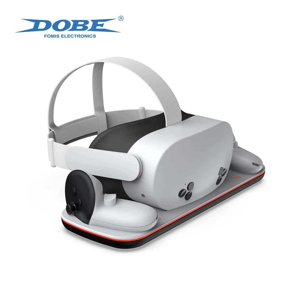 Base de carga rápida DOBE TY-3868 para OCULUS Q3/Q3S, compatible con manijas de cabezal VR, carga con Control de alta precisión - imagen 3