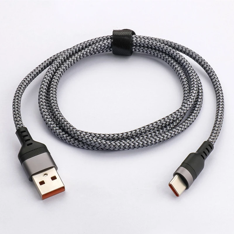 Cargador de datos de carga súper rápida, Cable extendido para 15 cámaras de monitor de teléfono móvil, 0,25/1/2/3/5 m/8mUSB, nailon tipo C 6A, 480MBPS - imagen 2