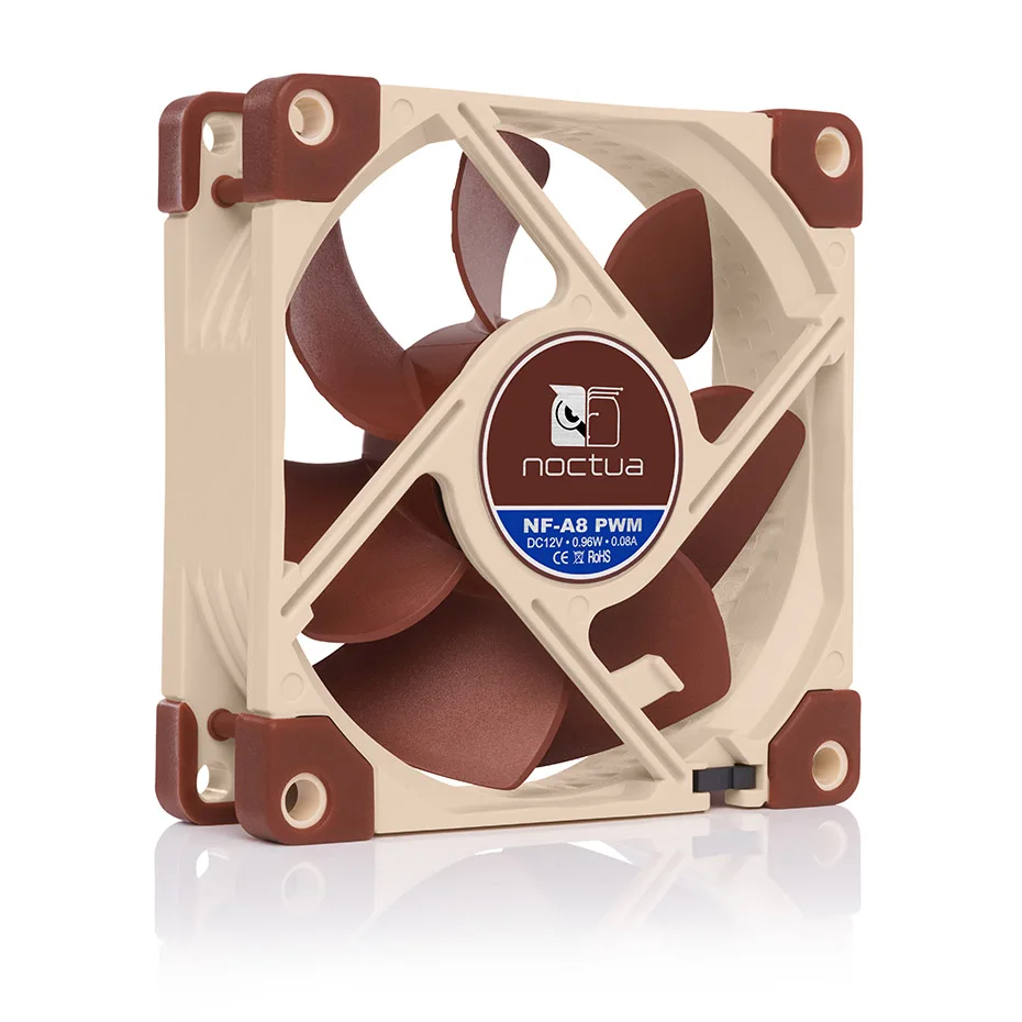 Noctua NF-A8 80mm 12v/5v ventilador de refrigeración de ordenador 3 pines/4 pines PWM ventiladores de radiador silenciosos para caja de PC refrigeración ventilador enfriador de CPU reemplazar - imagen 4