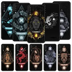 Funda Aries Leo Libra Piscis Virgo para Samsung A54 A52 A24 A14 A50 A70 A10 A40 A20S A20E A06 A12 A22 A34 A42 5G A04s A16