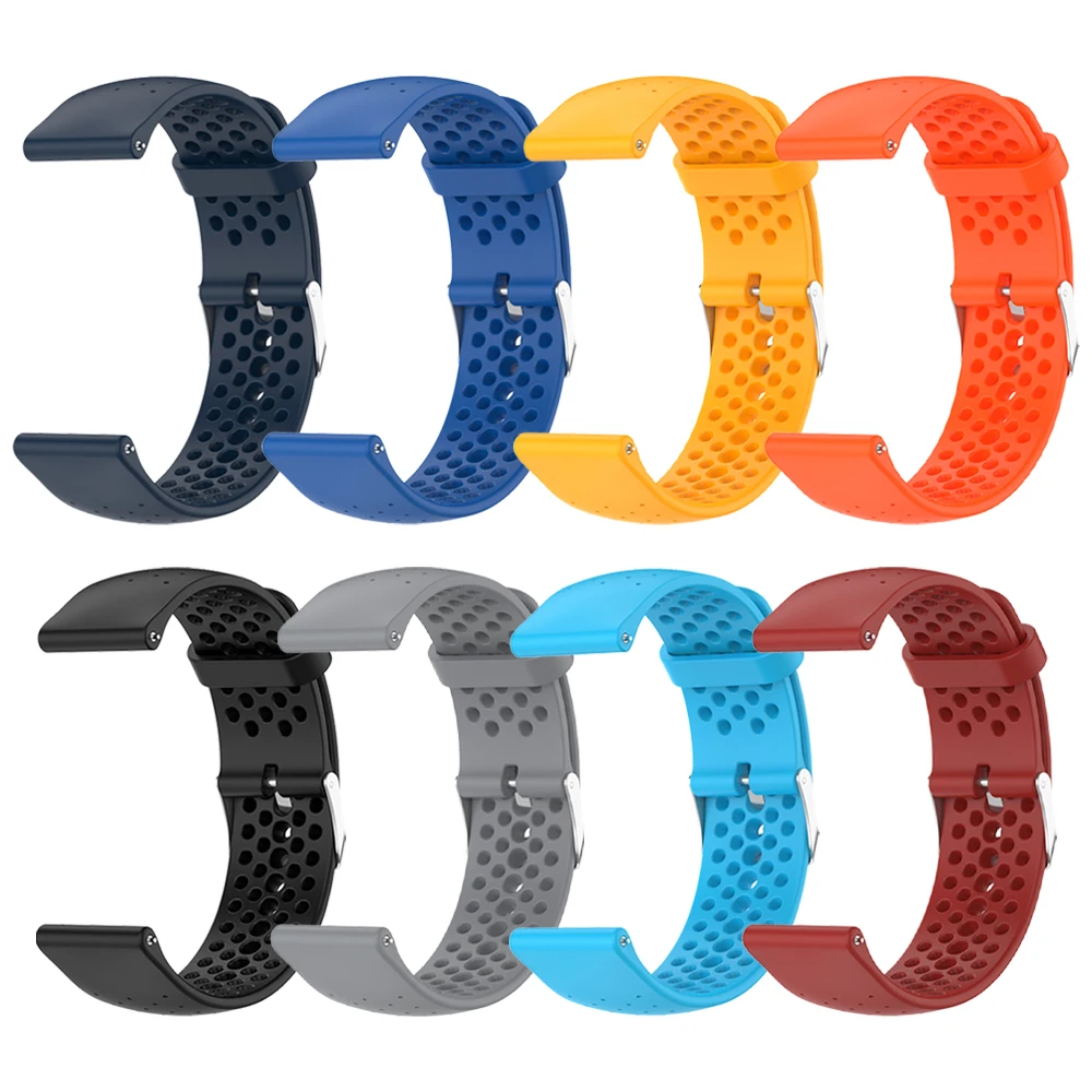 20mm 22mm Silicone Watch Strap For Huami AMAZFIT BALANCE 2 Active 2 GTS4 mini GTR 4 3 2e BIP 6 5 Sports Band Breathable Bracelet - imagen 2