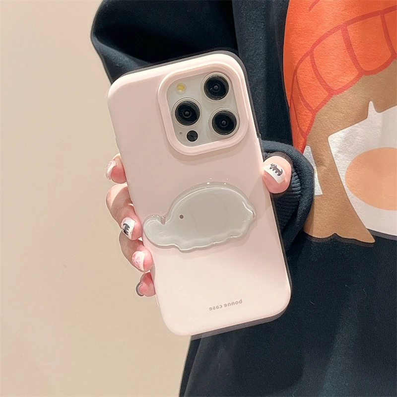 Funda de TPU suave con elefante 3D INS para iPhone 17 16 Pro Max 15 13 14 12 16 Plus, funda de silicona para teléfono - imagen 4