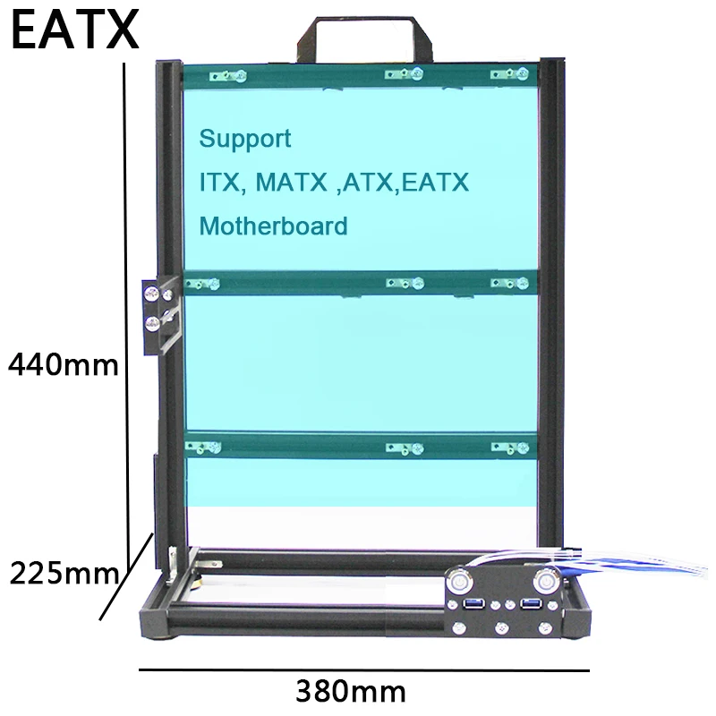 Torre E-ATX 4GPU – Refrigeración de Alto Flujo en Rack Abierto - imagen 5