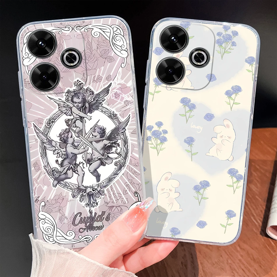 Para Redmi 13 13C 13X 4G 5G Funda de teléfono patrones de mariposa suave TPU Funda de silicona transparente para Redmi13C 13 X Funda ligera - imagen 5