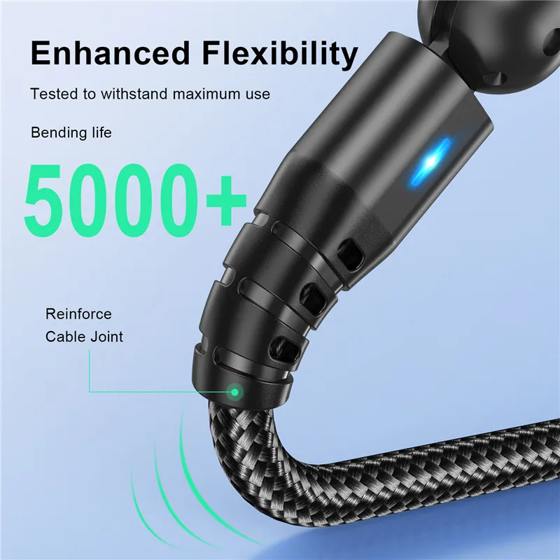 Cable Magnético USB-C 5A Carga Rápida 360° iPhone Samsung Xiaomi - imagen 5
