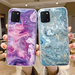 Samsung Galaxy Note 10 Lite – Funda Transparente de Silicona Mármol