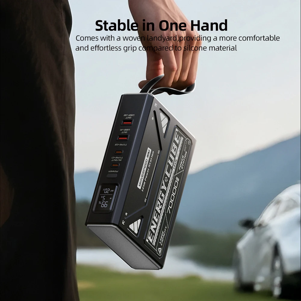 Linterna LED para acampar MOVESPEED, batería de gran capacidad de 70000mAh con lámpara recargable, luz de emergencia LED para cortes de energía al aire libre - imagen 5