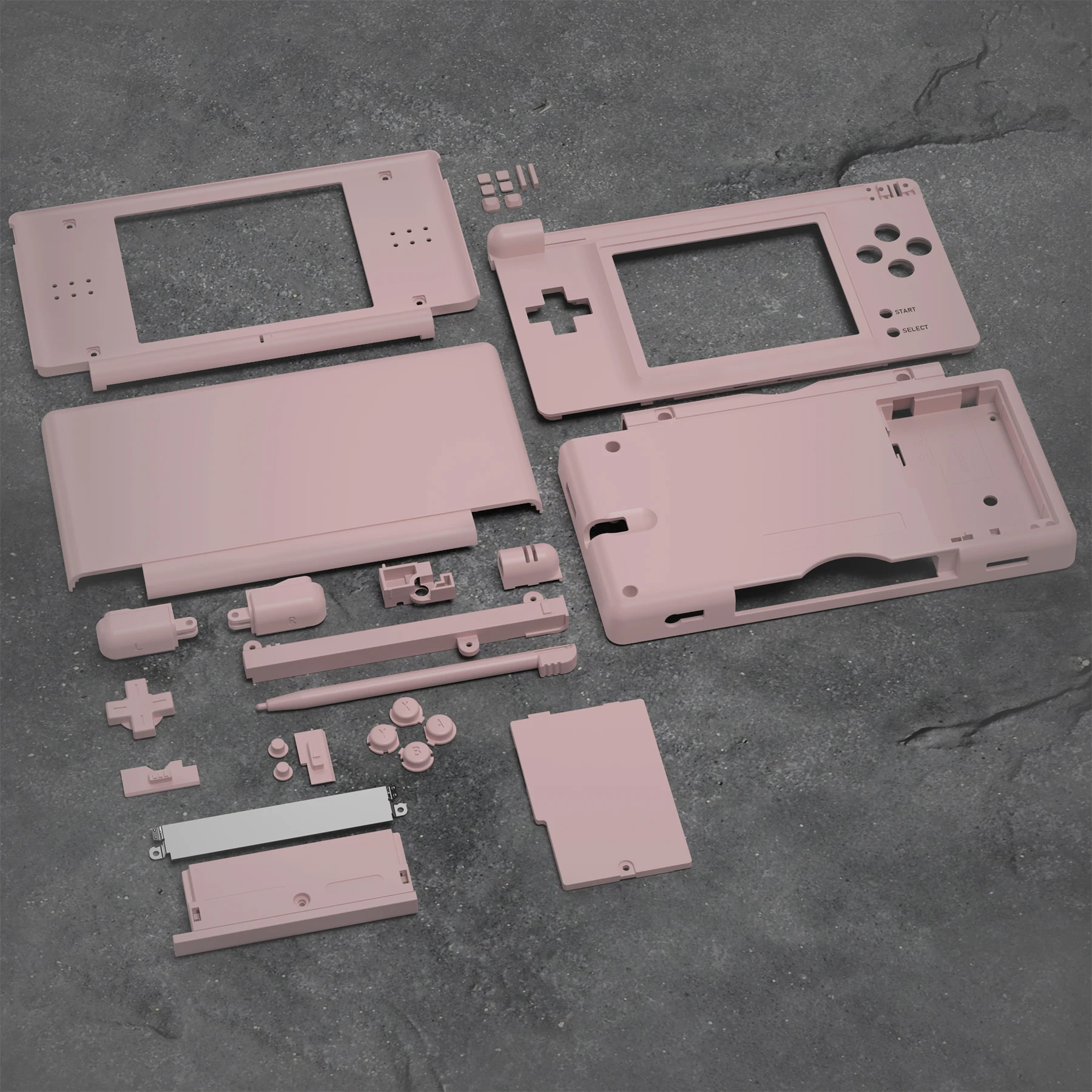 eXtremeRate Carcasa completa de repuesto para Nintendo DS Lite para NDSL - Rosa de flores de cerezo - imagen 2
