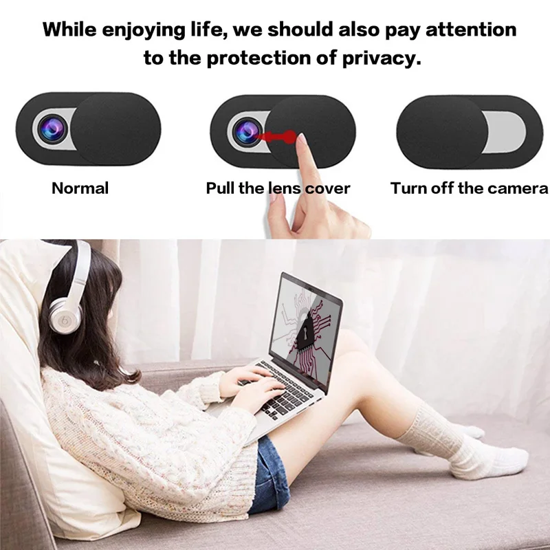 DATA FROG-funda para cámara web, obturador deslizante, Protector de privacidad para cámara, portátil, PC, Macbook, iPhone, iPad, magnético, antiespía - imagen 4