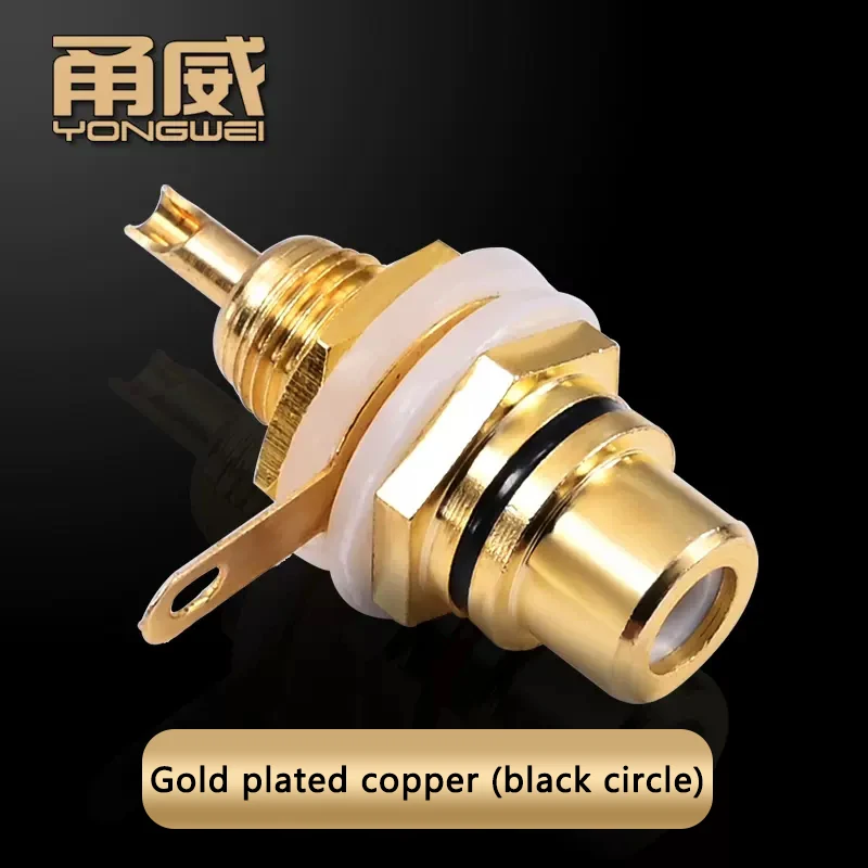 RCA goldplated black