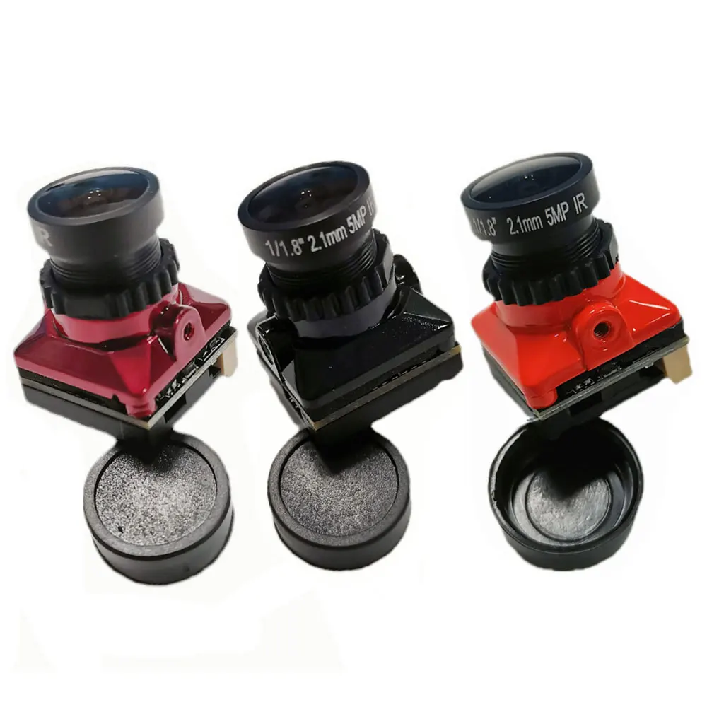 1/3 CMOS 1500TVL Mini cámara FPV lente de 2,1mm voltaje 5V-30V PAL/NTSC con OSD interno ajustable para Dron de carreras con visión en primera persona - imagen 2