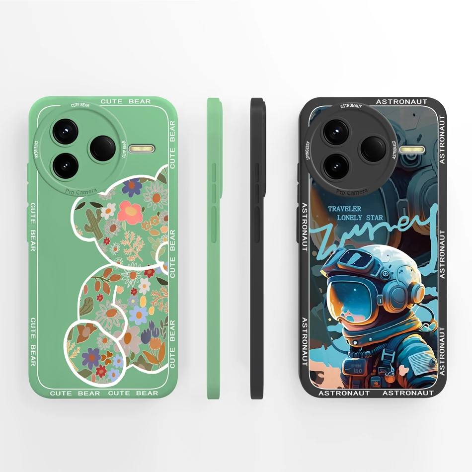 Para Poco F7 Ultra/F7 Pro Funda lindo Panda suave silicona líquida protección de lente cubiertas traseras para Poco F 7 Ultra PocoF7 Pro Funda - imagen 4