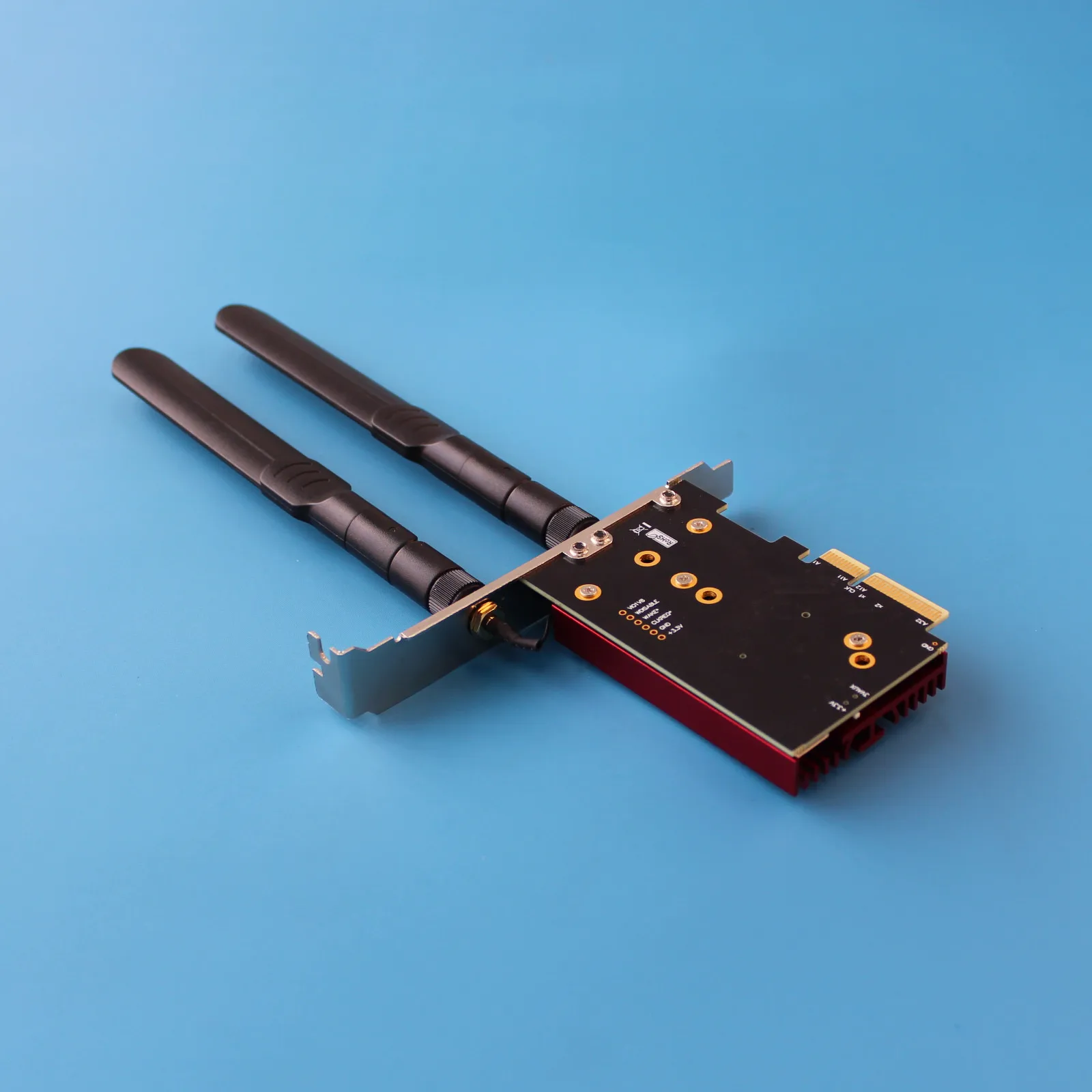 2025 NUEVA tarjeta de interfaz de red inalámbrica M.2 WiFi E Key a PCIe 4,0 X4 con tarjeta/placa adaptadora de disipador de calor Gen4 compatible con 2230/2242 - imagen 4