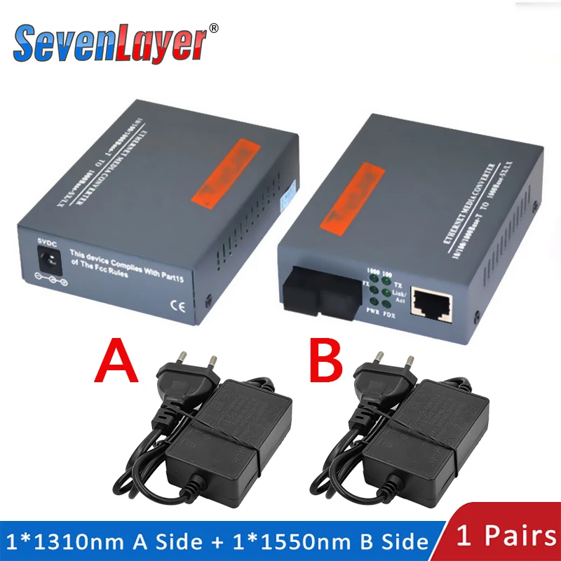Conversor Fibra Óptica Gigabit HTB-GS-03 – Puerto SC Monomodo - imagen 5