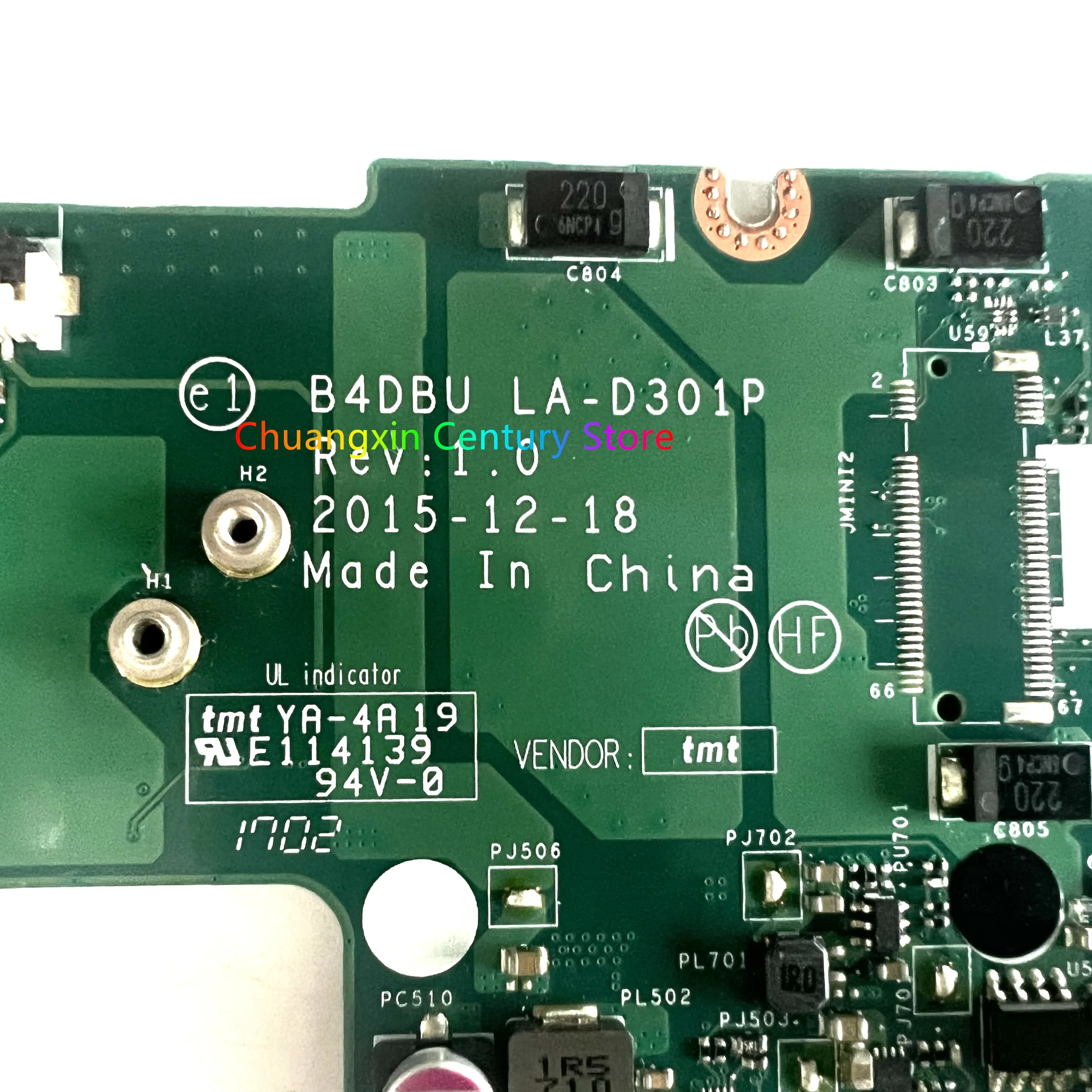 LA-D301P para la placa base del ordenador portátil Acer Travelmate TMP648 TMP648-M con CPU I3 I5 I7 4G RAM 940MX 2G GPU 100% probado trabajo completo - imagen 3