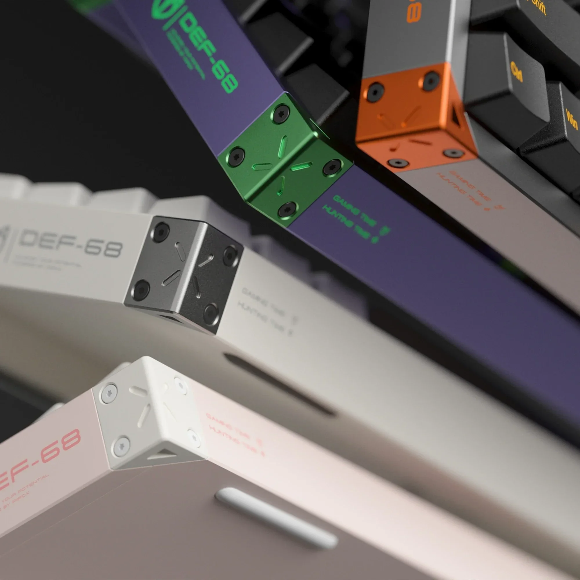 PIIFOX DEF68 Teclado mecánico magnético de aluminio para juegos disparador rápido 0,01mm 8K retorno 0,125 ms retardo 128K teclado de jugador de escaneo - imagen 2