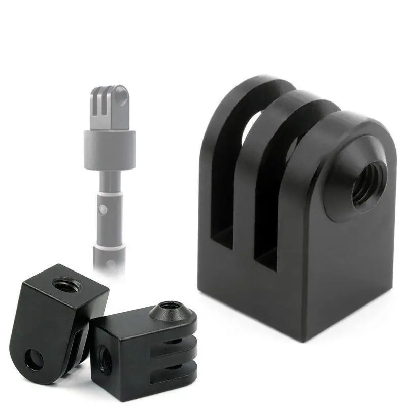 Mini adaptador de tornillo de trípode M6 de 1/4 ", Base de montaje de monopié de aluminio para accesorios de Cámara de Acción 13 12 11 10 9 - imagen 4