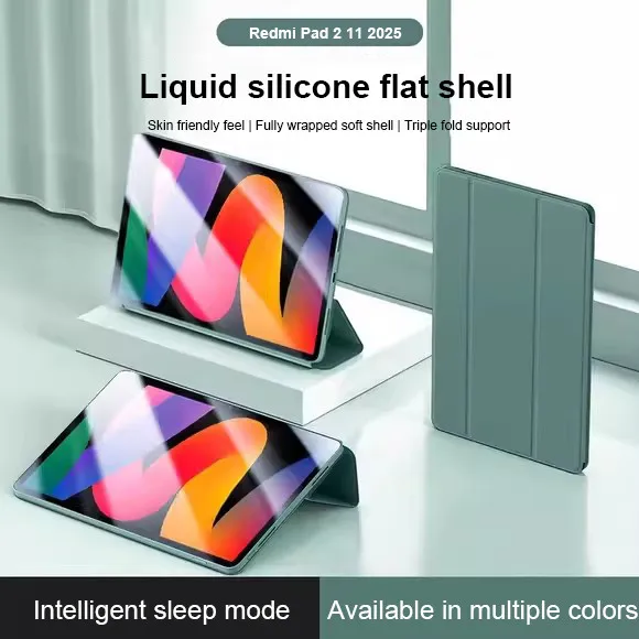 Funda protectora de silicona suave para Xiaomi Redmi Pad2 11 "2020 SE 11 8,7 MiPad 7 7Pro 11,2 5 Pro 6Pro 11 pulgadas 2024 Auto Wake Sleep