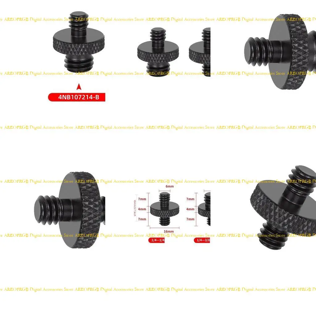 E21E Tornillo conversión profesional 1/4 "Adaptador tornillo masculino para trípodes y monópodos