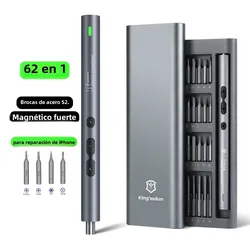 Kit Destornillador Eléctrico Precisión 62 Piezas Reparación Móvil
