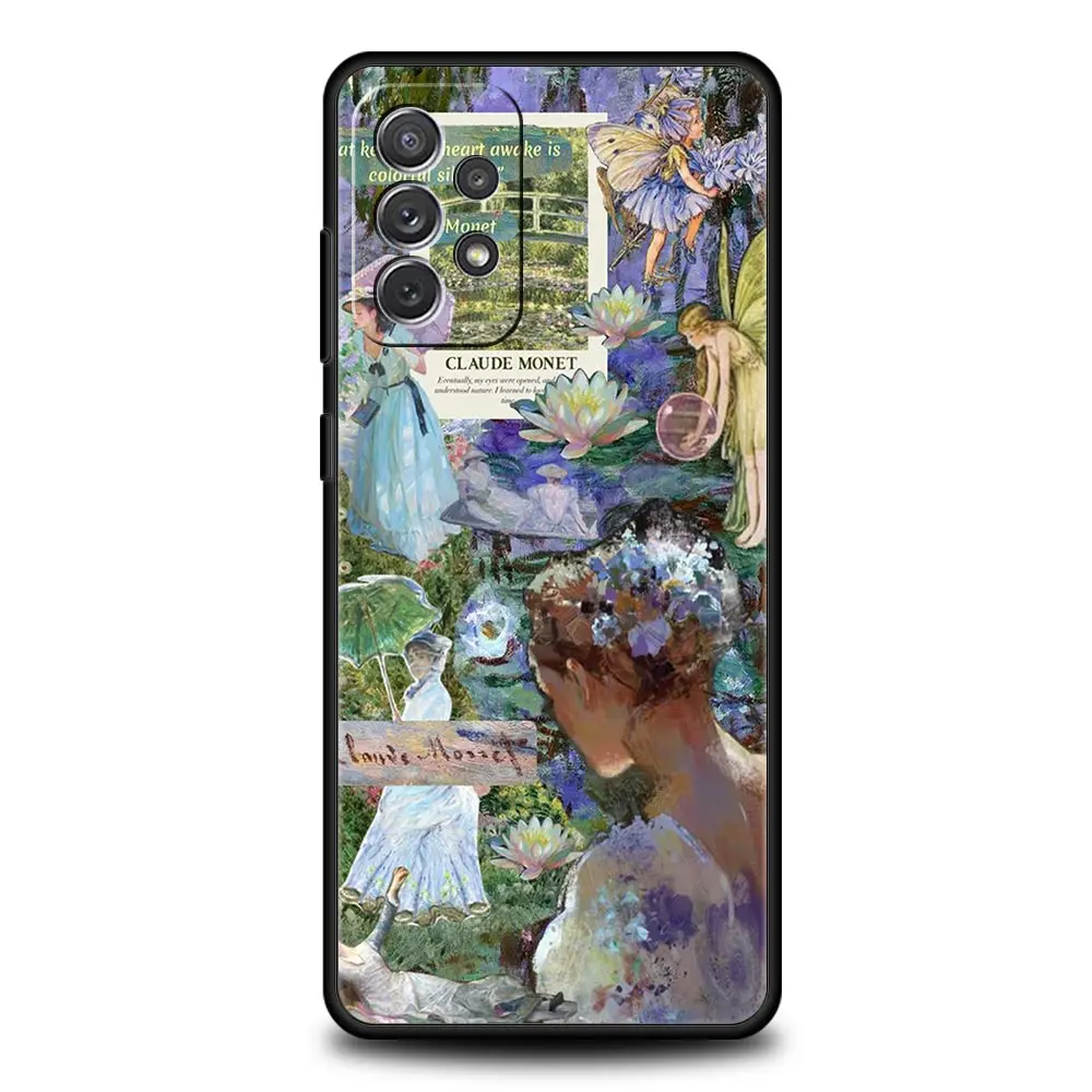 Funda de teléfono de arte Claude Monet para Samsung A51, A71, A21S, A12, A11, A15, A25, A31, A41, A52, A32, A23, A33, A53, A73, A03S, A05S, A13, 5G, A72 - imagen 4